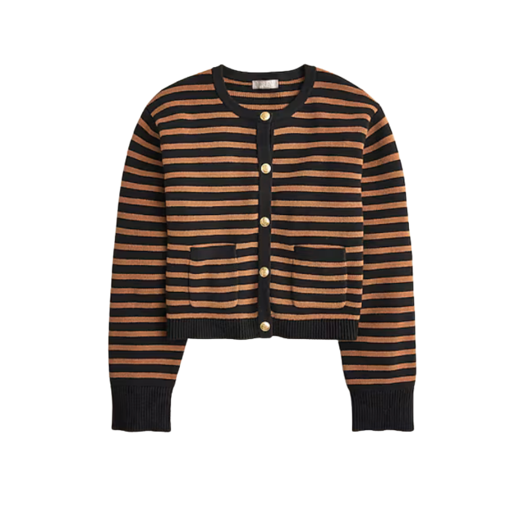 New relaxed Emilie sweater lady jacket in stripe