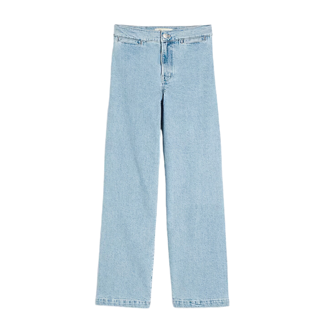 Emmett Wide-Leg Crop Jean: Welt Pocket Edition