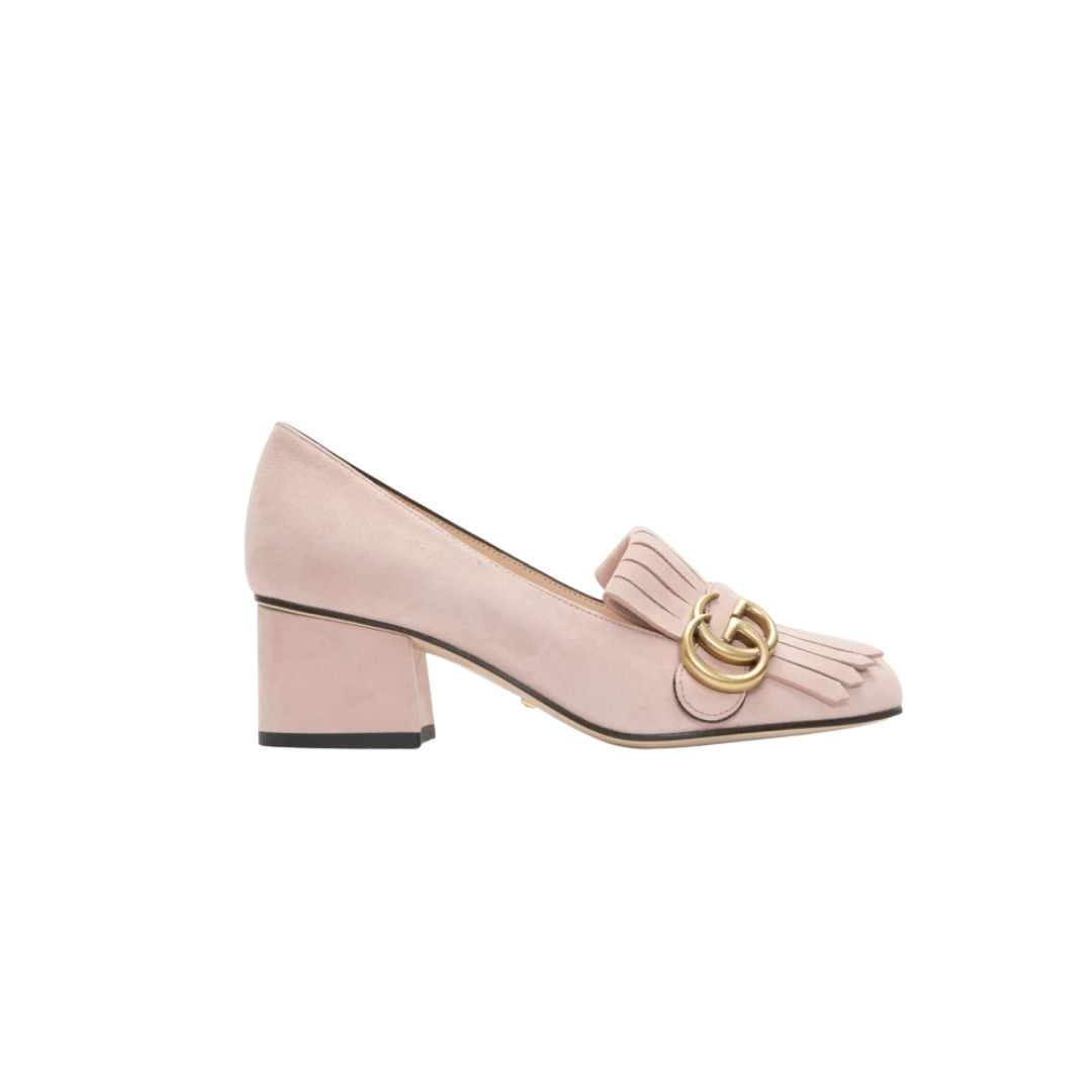 GG Marmont Fringe 50mm Loafer Pumps