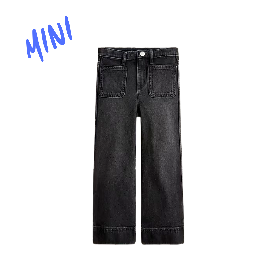 Girls' Sailor stretch denim trouser