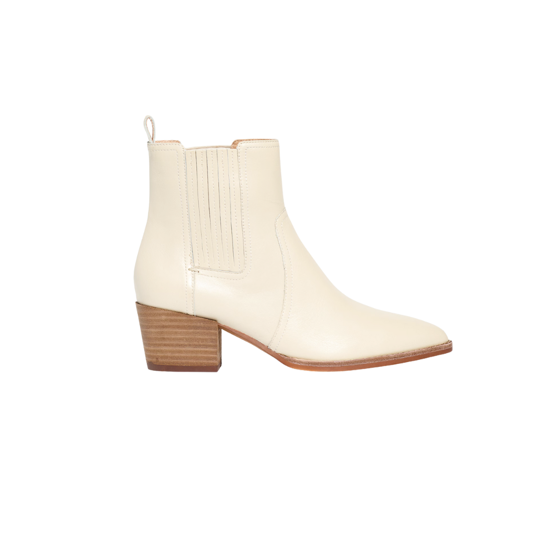 The Western Ankle Boot in Leather