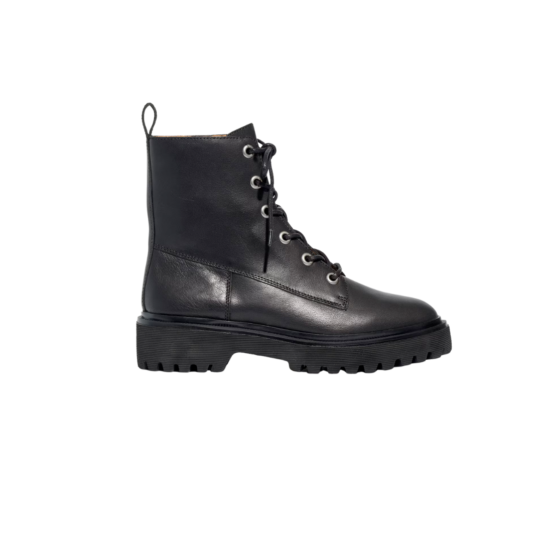 The Rayna Lace-Up Boot in Leather
