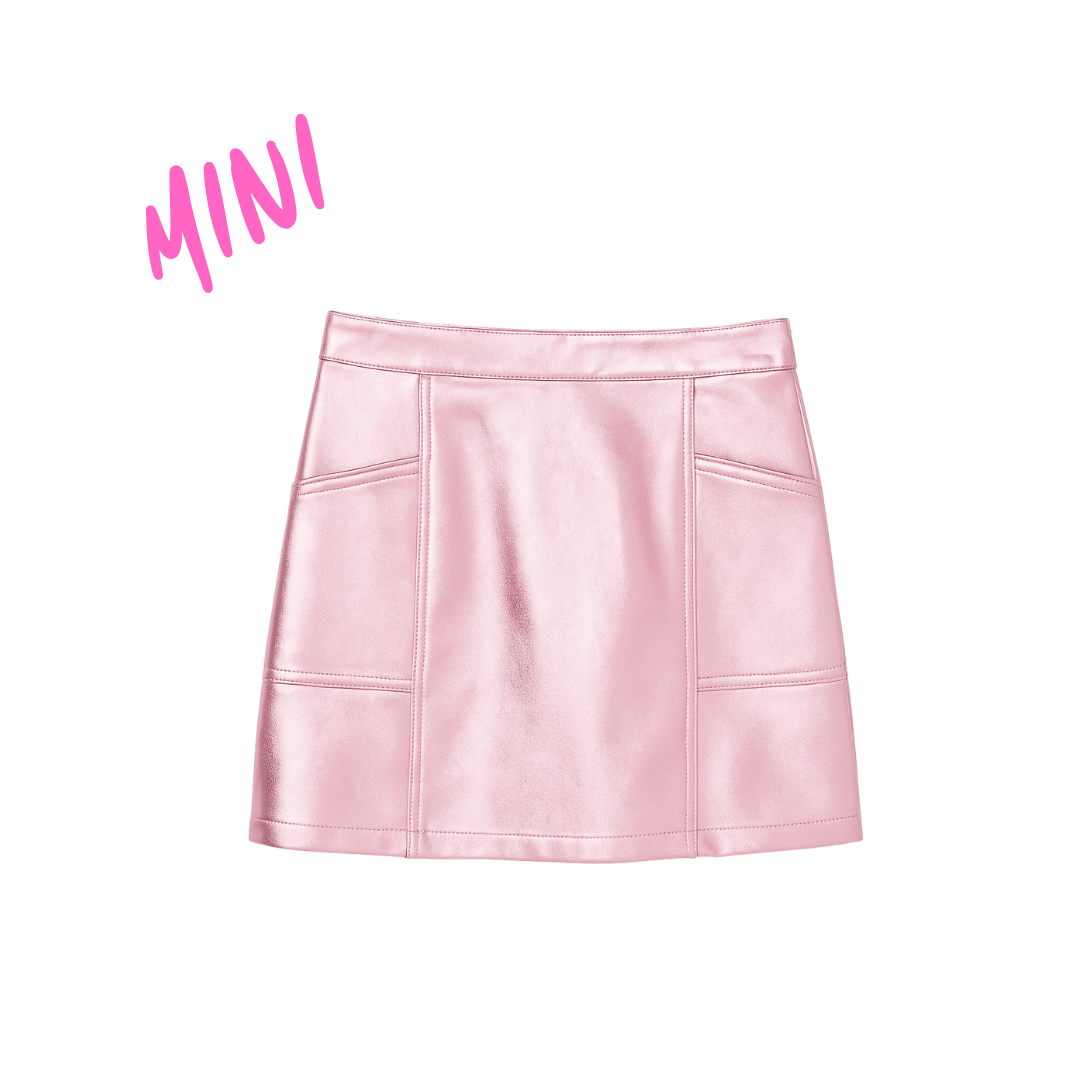 Metallic Girls' A-Line Skirt