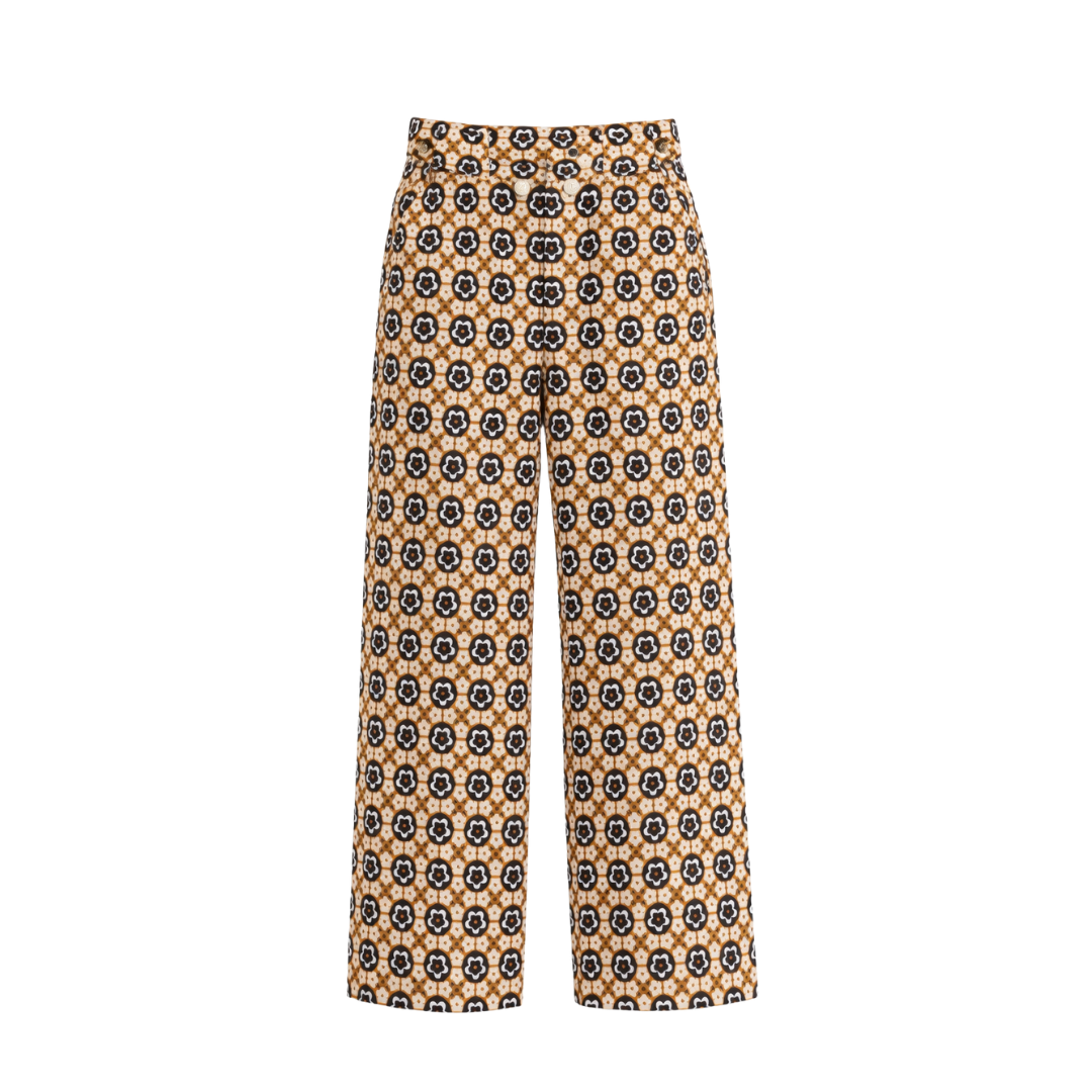 Colette Cropped Wide-Leg Pants