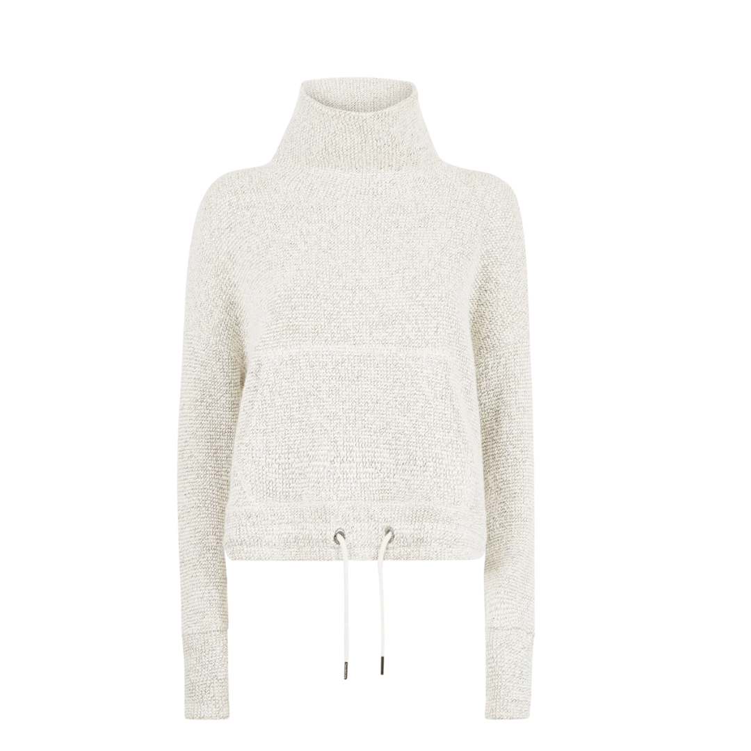 Restful Bouclé Funnel Neck Pullover